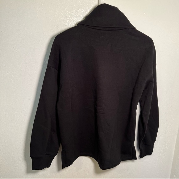 Banana Republic Funnel-Neck Sweatshirt Black - Picture 7 of 12